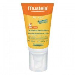 Mustela® - Lait solaire très haute protection - Visage et corps - Bébés et enfants - 40ml
