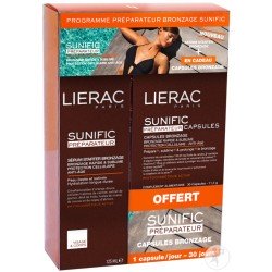 LIERAC - Coffret SUNIFIC Préparateur de Bronzage - 1 Sérum Starter 125ml + 30 capsules bronzage OFFERTES