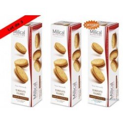MILICAL - BISCUITS FOURRES CHOCOLAT - 12 X 3
