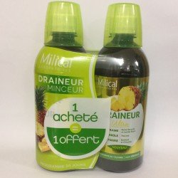 MILICAL - DRAINEUR ULTRA ANANAS  LOT DE 2 (1 acheté + 1 offert)