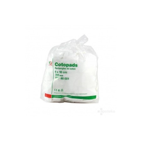 LOHMANN & R. - Cotopads rectangles de coton 8X10cm - 200 pièces
