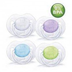 AVENT - SUCETTE transparentes X 2 -  6-18 mois