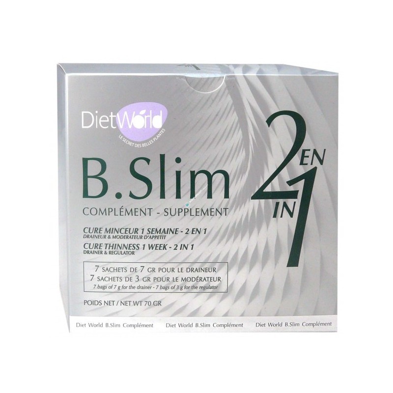 DIET WORLD - B.SLIM Complément Cure minceur 2 en 1