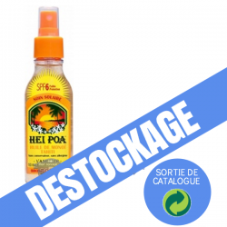 DEGRIFF-HEI POA® - Huile de Monoï Vanillier SPF6, Faible protection - Spray de 100ml.