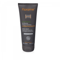 Florame - Gel douche Homme Corps et Cheveux "VETYVER" - 200ml 