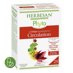 HERBESAN® - PHYTO Ginkgo CIRCULATION BIO - 100 comprimés