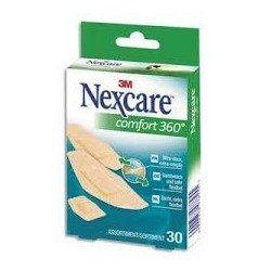 3M - PANSEMENTS COMFORT 360 - 30 pansements assortis