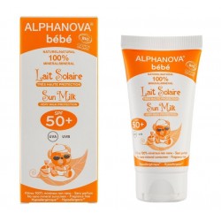 ALPHANOVA -  Bébé BIO SPF50+ Lait Solaire visage et corps -