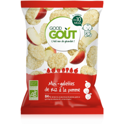 Good Goût - Biscuits dès 10 mois BIO - Mini-Galettes de riz CAROTTE - 40GR 