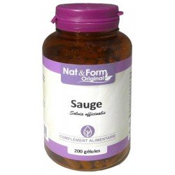 NAT & form - SAUGE - 200 gélules végétales