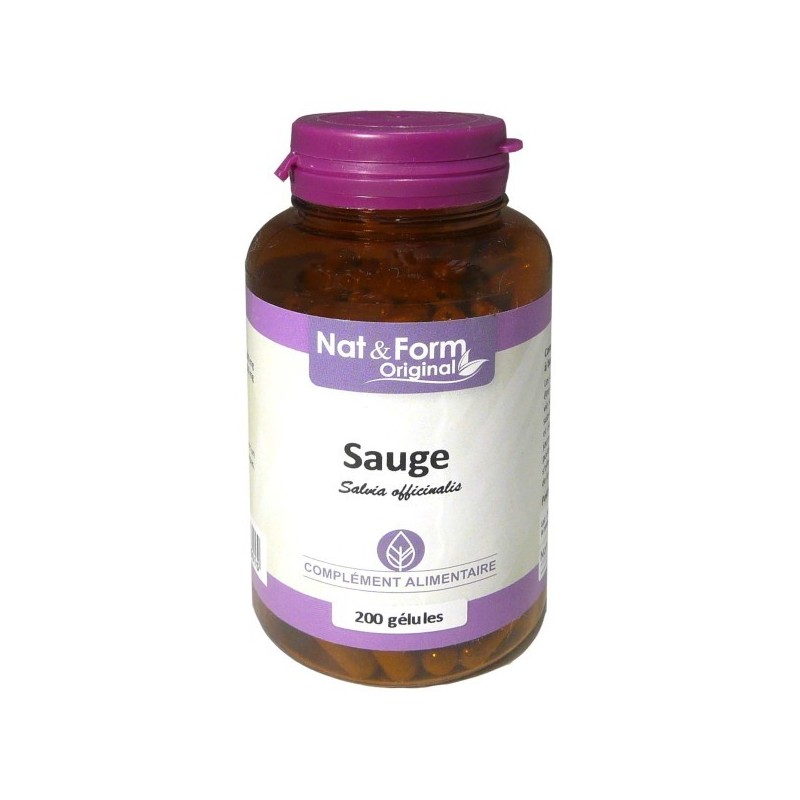 NAT & form - SAUGE - 200 gélules végétales