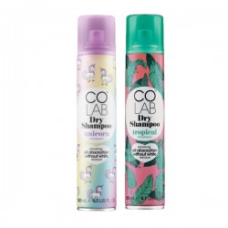 COLAB™ - Lot de 2 Shampoing sec - candy + paradise - 2 x 200ml