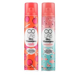 COLAB™ - Lot de 2 Shampoing sec - candy + paradise - 2 x 200ml