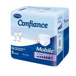 Confiance - Couches adultes mobile - absorption 8 - sachet de 14  Taille S