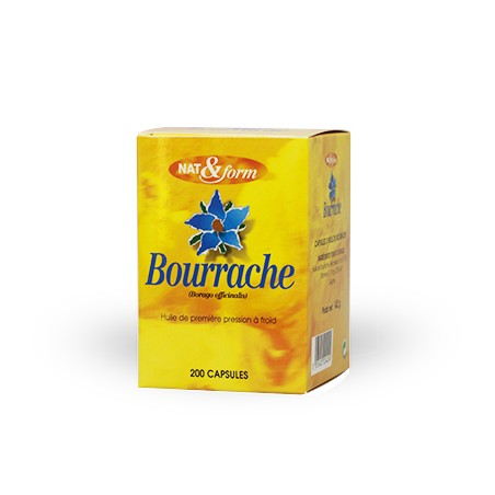 NAT & form - BOURRACHE - 200 capsules ***
