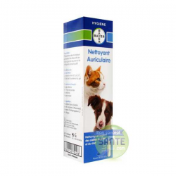 Bayer Santé Animale - Nettoyant Auriculaire CHIEN ET CHAT - 100 ml