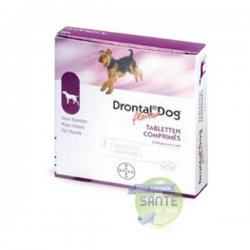 Bayer Santé Animale - DRONTAL P - vermifuge CHIEN - comprimés