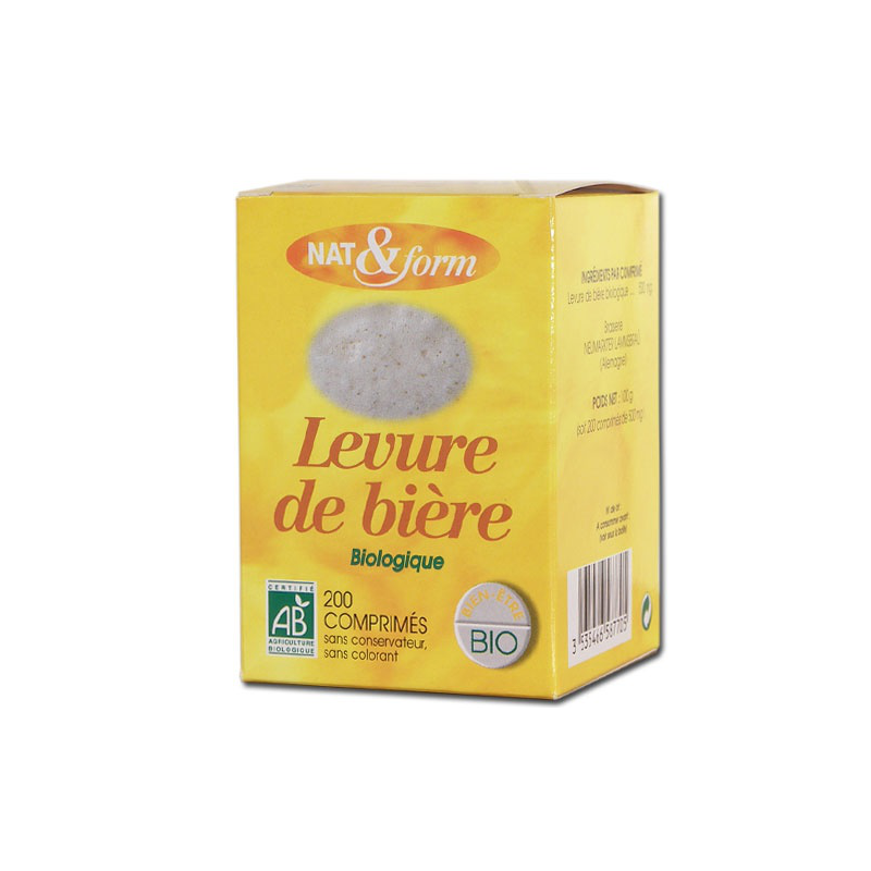 NAT & form - LEVURE DE BIERE - 200 comprimés