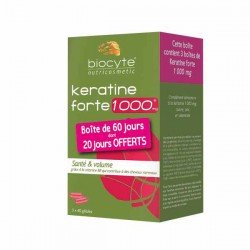 Biocyte - KERATINE FORTE 1000mg - 3X40 gélules