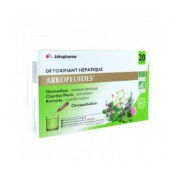 Arkopharma - ARKOFLUIDES DETOXIFIANT HEPATIQUE Boîte de 20 ampoules de 15ml.