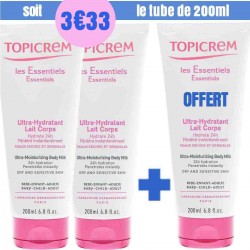 TOPICReM - Ultra-Hydratant Lait Corps - 3 tubes 200ml