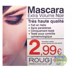 ROUGJ+  MASCARA NOIR Extra Volume - 10.5ml