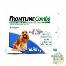 FRONTLINE® - Combo M Chien de 10-20 kg - anti-puces et tiques - pipettes