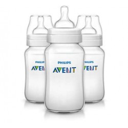AVENT - Biberon Classic+ Lot de 3 X 330ml - Tétine à débit variable