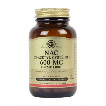 SOLGAR - NAC 600mg - 60gélules végétales