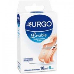 URGO - Pansement Lavable - BANDE A DECOUPER - 10 Bandes 10 cm. X 6cm.