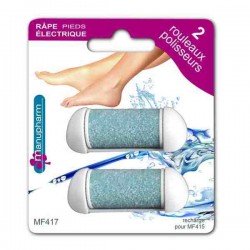 MATHIEU Pharma - Pack de 2 recharges pour Râpe Electrique Anti-Callosités 