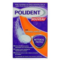 Polident® - COMPRIMES NETTOYANTS pour appareil dentaire partiel x30