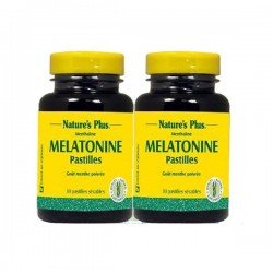 Nature's Plus - MELATONINE - DUO 2X30 pastilles goût menthe poivrée