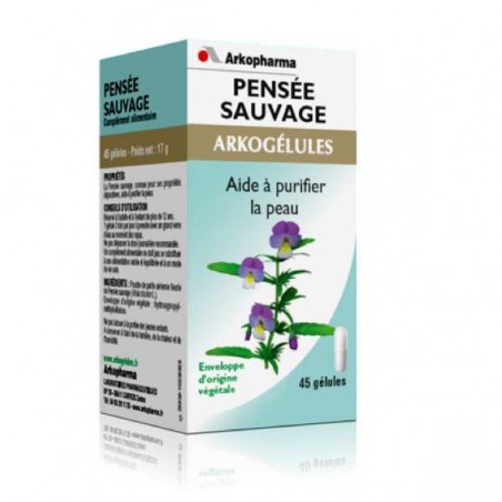 Arkopharma - ARKOGELULES PENSEE SAUVAGE - flacon 45 gélules