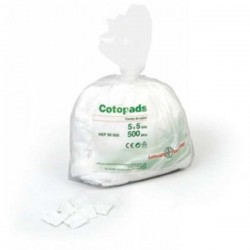 LOHMANN & R. - Cotopads carrés de coton 5cmX5cm - 500 pièces